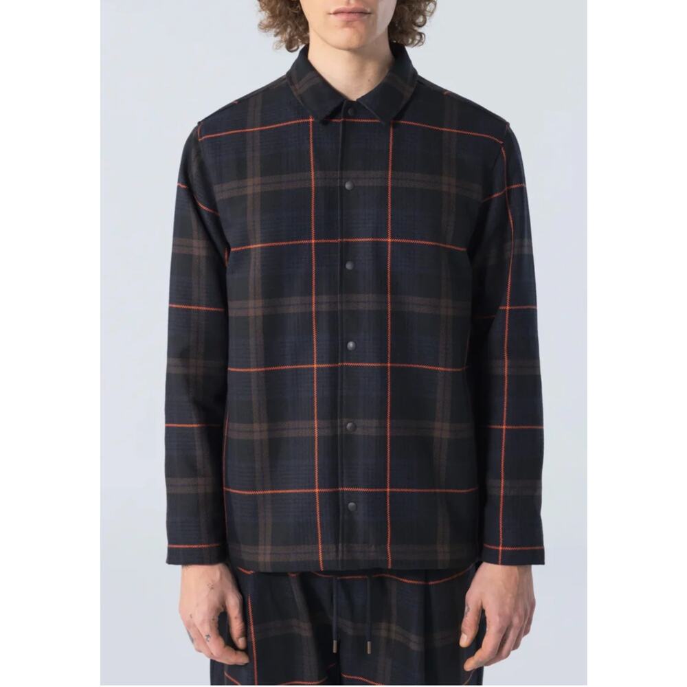 Unfeigned Men's Jacket(Small) & Pants(30) Set Navy/Orange Organic Cotton